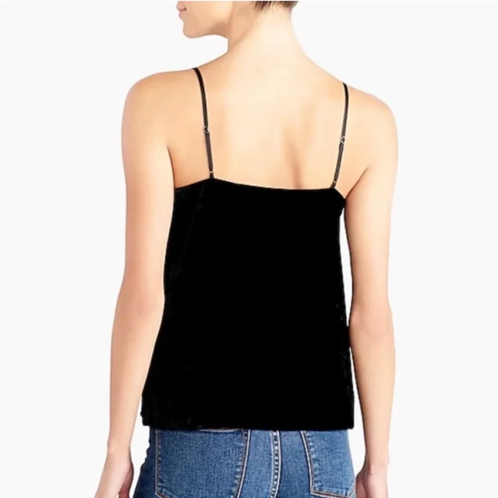 J.Crew Velvet Ruffle Cami - Picture 2 of 7